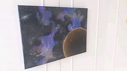 This universe painting is also up for grabs